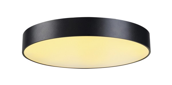 MEDO 60, Deckenleuchte, LED, 3000K, rund, schwarz, Ø 60 cm, zur Pendelleuchte umrüstbar, 40 W