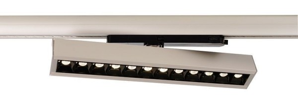 Deko-Light 3-Phasen-Spot, Alnitak 25, 34 W, 3000 K, Silber, Aluminium, Silber, Warmweiß (WW), 34W