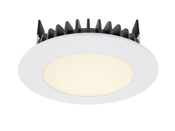 Deko-Light Deckeneinbauleuchte, LED Panel Round III 6, Aluminium Druckguss, weiß, Warmweiß, 100°, 6W