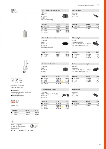 OCULUS PD, Indoor LED Pendelleuchte single schwarz DIM-TO-WARM 2000-3000K