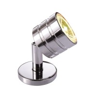 KapegoLED Displayleuchte, Pedria I, inklusive Leuchtmittel, Warmweiß, Silber, Chrom, 3,1-3,5V DC KapegoLED Displayleuchte, Pedria I, inklusive Leuchtmittel, Warmweiß, Silber, Chrom, 3,1-3,5V DC