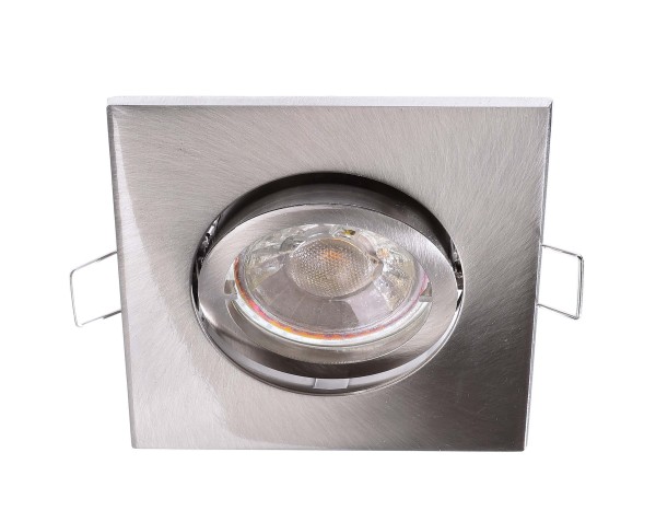 Deko-Light Deckeneinbauring, Alioth eckig, Aluminium Druckguss, Silber, 35W, 12V, 90x90mm