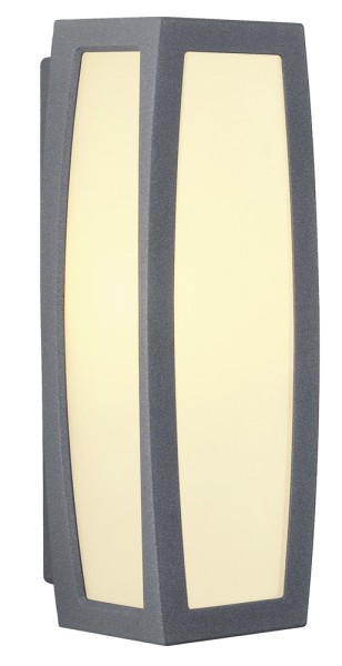 MERIDIAN BOX, Outdoor Wandleuchte, TC-(D,H,T,Q)SE, IP54, anthrazit, max. 20W