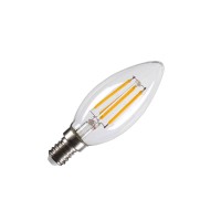 C35 E14, LED Leuchtmittel transparent 4, 2W 2700K CRI90 320° C35 E14, LED Leuchtmittel transparent 4, 2W 2700K CRI90 320°