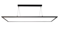 Deko-Light Pendelleuchte, LED Panel transparent, Aluminium, schwarz, Neutralweiß, 155°, 50W, 230V Deko-Light Pendelleuchte, LED Panel transparent, Aluminium, schwarz, Neutralweiß, 155°, 50W, 230V
