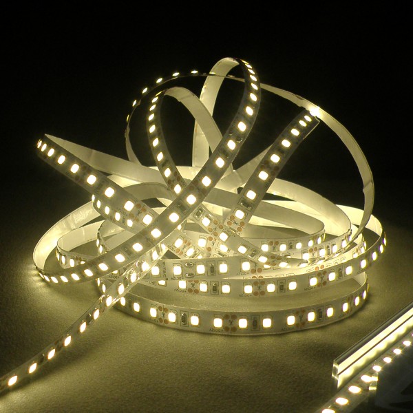 Flexibler LED Strip, 5m, 3528, 8mm, SMD, Warmweiß, 12V DC, 7,20 W/m