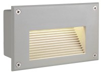 BRICK DOWNUNDER, Outdoor Wandeinbauleuchte, LED, 3000K, IP54, rechteckig, silbergrau BRICK DOWNUNDER, Outdoor Wandeinbauleuchte, LED, 3000K, IP54, rechteckig, silbergrau
