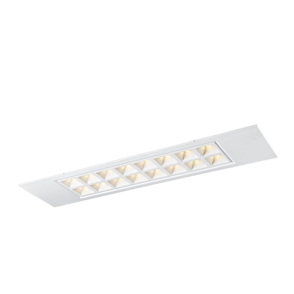 PAVONO 300x1200 Indoor LED Deckeneinbauleuchte weiß 4000K UGR<(><<)>16