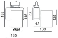 Vorschau: Deko-Light Schienensystem 3-Phasen 230V, Nihal, Aluminium Druckguss, weiß, Neutralweiß, 33°, 30W Vorschau: Deko-Light Schienensystem 3-Phasen 230V, Nihal, Aluminium Druckguss, weiß, Neutralweiß, 33°, 30W