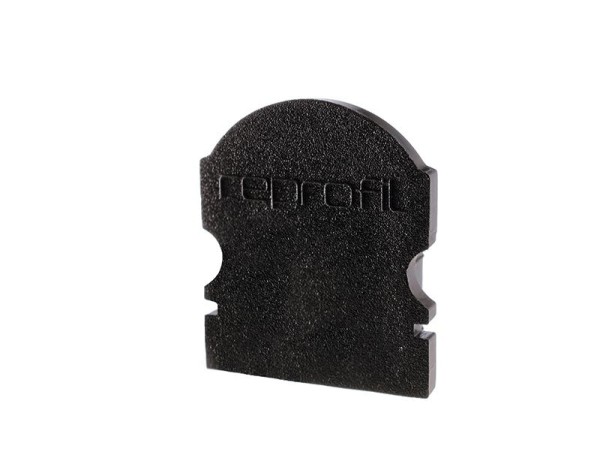 Reprofil Profil Zubehör, Endkappe L-AU-02-10 Set 2 Stk, Kunststoff, Schwarz, 16x6mm