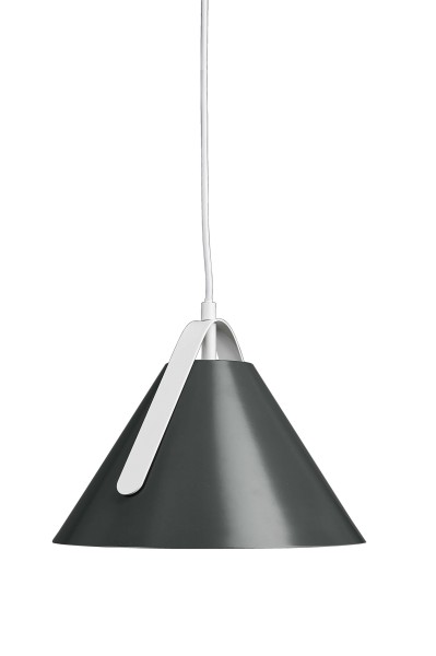 Deko-Light Pendelleuchte, Diversity, Metall, Grau RAL7012, 40W, 230V, 200mm