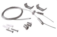 Deko-Light Zubehör, Seilabhängung einstellbar für Leuchte Tri Proof 2 Stk., Metall, Silber-grau Deko-Light Zubehör, Seilabhängung einstellbar für Leuchte Tri Proof 2 Stk., Metall, Silber-grau