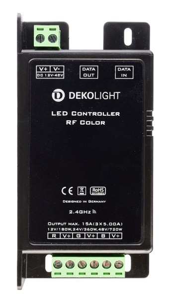 Deko-Light Controller, RF Color, Kunststoff, Schwarz, 12V, 115x57mm