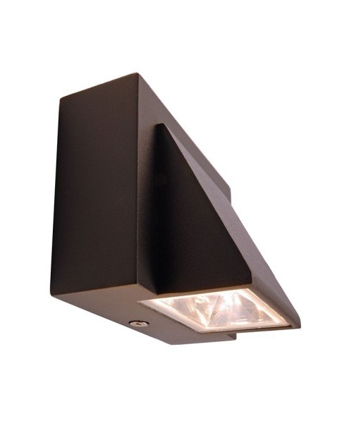 Deko-Light Wandaufbauleuchte, Agudo II Single, Aluminium Druckguss, anthrazit, Warmweiß, 90°, 2W