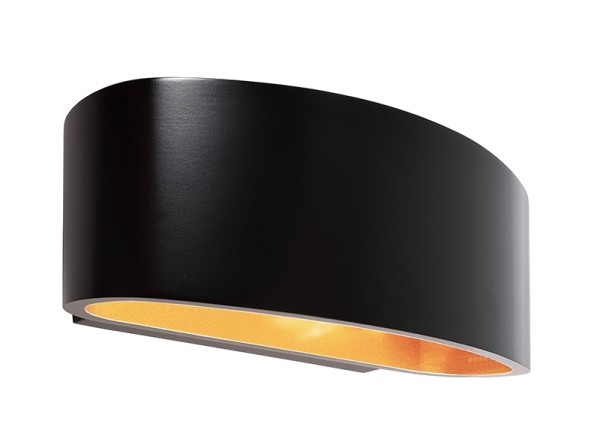 Deko-Light Wandaufbauleuchte, Arietis, Aluminium Druckguss, schwarz, 42W, 230V, 170x85mm