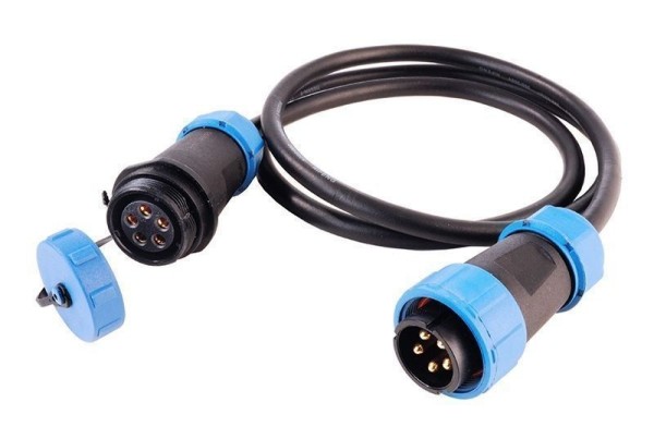 Deko-Light Kabelsystem, Weipu HQ 12/24/48V Verbindungskabel 5-polig, Kunststoff, 24V, 3000mm