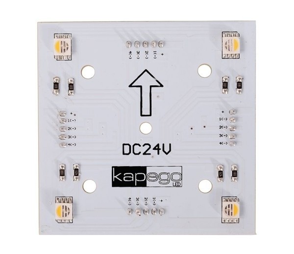 Deko-Light Modular System, Modular Panel II 2x2 RGB + 3000K, Aluminium, Weiß, RGB + Warmweiß, 120°