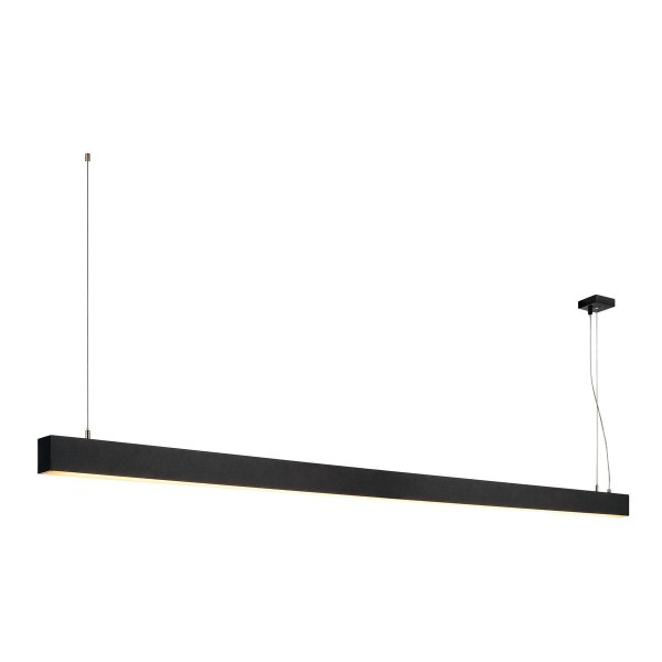 GLENOS Pendelleuchte, mattschwarz, 2m, 103W, 3000K