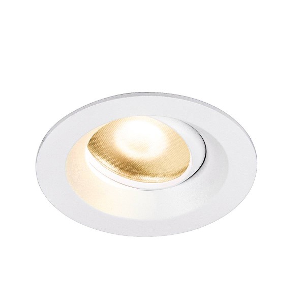 DINGILO Indoor LED Deckeneinbauleuchte weiß 3000K schwenkbar