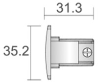 Vorschau: Deko-Light Schienensystem 3-Phasen 230V, D Line Endkappe, Kunststoff, Graphitschwarz RAL 9011 Vorschau: Deko-Light Schienensystem 3-Phasen 230V, D Line Endkappe, Kunststoff, Graphitschwarz RAL 9011
