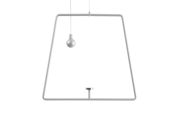 Deko-Light Zubehör, Pendel für Magnetleuchte Miram Weiß, Aluminium Druckguss, Weiß, 205mm