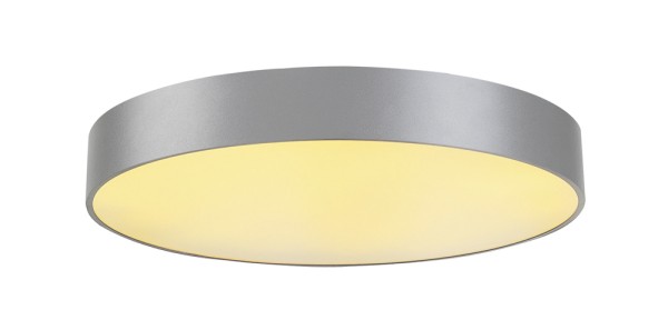 MEDO 60, Deckenleuchte, LED, 3000K, rund, silbergrau, Ø 60 cm, zur Pendelleuchte umrüstbar, 40 W 