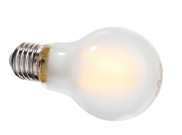 Deko-Light Leuchtmittel, Filament E27 A60 2700K milchig, Glas, Warmweiß, 300°, 8W, 230V, 44mA, 105mm