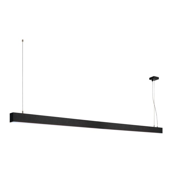 GLENOS Pendelleuchte, mattschwarz, 2m, 103W, 4000K