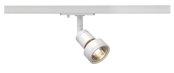 PURI, Spot für Hochvolt-Stromschiene 1Phasen, QPAR51, weiß, max. 50W, inkl. 1Phasen-Adapter