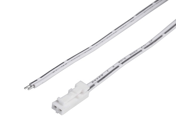 Deko-Light Zubehör, MINI-AMP Anschlusskabel (Stecker) 30cm, 12V/24V, max. 3A, IP20, Kunststoff, 24V