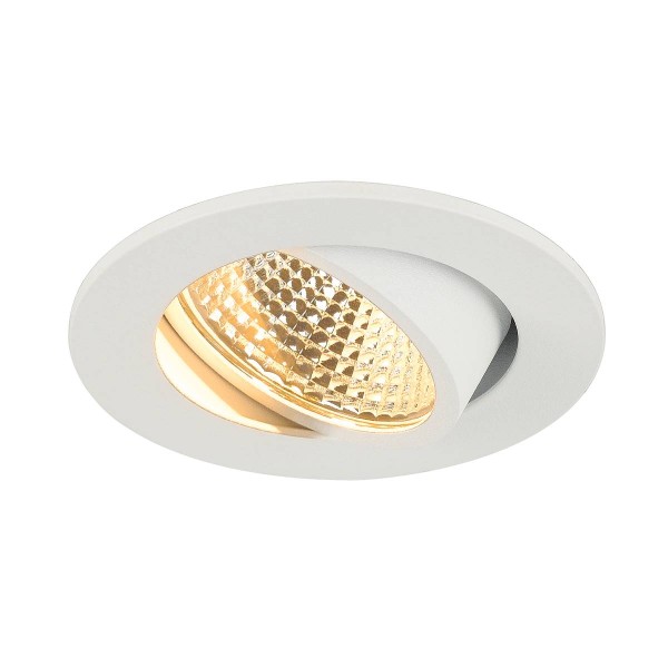 NEW TRIA 68 I CS Indoor LED Deckeneinbauleuchte weiß rund 2700K 38° inkl. Treiber Clipfedern
