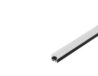 GLENOS, Profi-Profil 2020, schwarz, 1 m, mit weißer Abdeckung GLENOS, Profi-Profil 2020, schwarz, 1 m, mit weißer Abdeckung