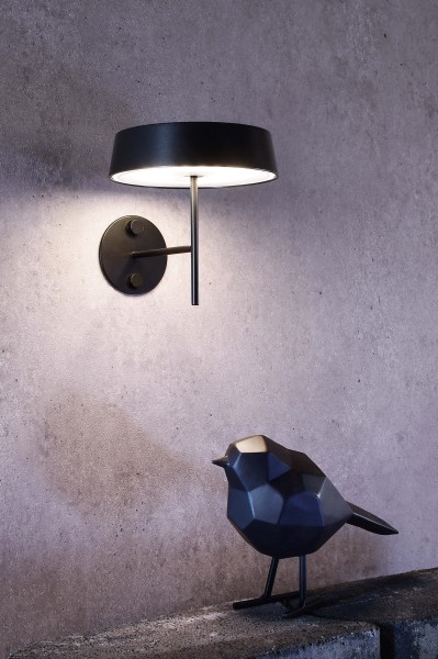 Deko-Light Tischleuchte, Kopf Magnetleuchte Miram Schwarz, Aluminium Druckguss, Schwarz, Warmweiß