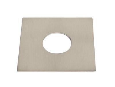 Quad Platte für Light Point metall brushed, 60 x 60 mm.