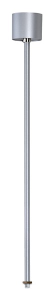 PENDELABHÄNGUNG, für EUTRAC Hochvolt 3Phasen-Aufbauschiene, starr, silbergrau, 60 cm, M13 Gewinde