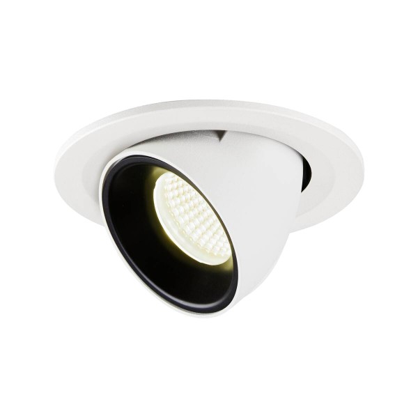 NUMINOS® GIMBLE S, Deckeneinbauleuchte weiß / schwarz 4000K 55°