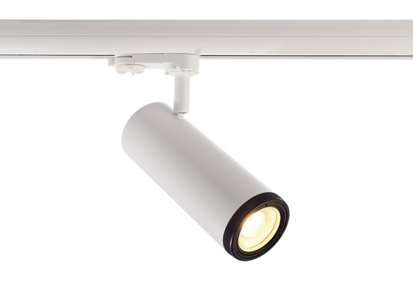 Deko-Light Schienensystem 3-Phasen 230V, Pleione Focus I, Aluminium Druckguss, weiß, Warmweiß, 14W