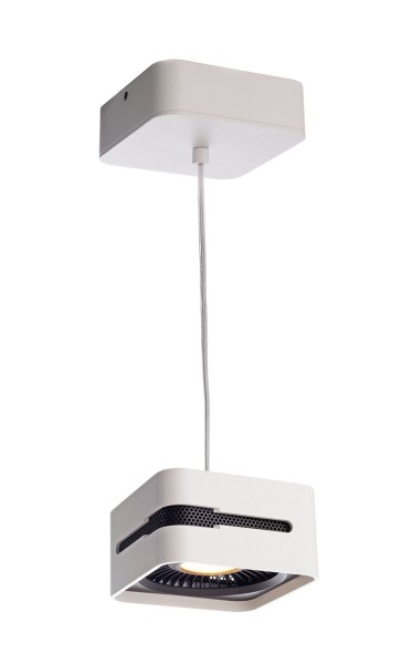 Deko-Light Pendelleuchte, Black & White IV, Aluminium Druckguss, weiß, Warmweiß, 40°, 26W, 230V