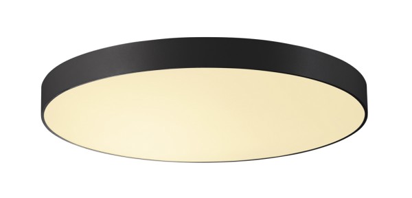 MEDO 90, Deckenleuchte, LED, 3000K, rund, schwarz, Ø 90 cm, zur Pendelleuchte umrüstbar, 120W