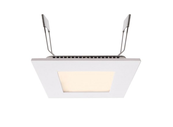 Deko-Light Deckeneinbauleuchte, LED Panel Square 8, Aluminium Druckguss, weiß, Warmweiß, 110°, 7W