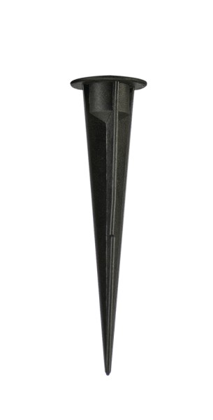 KUNSTSTOFFERDSPIESS, schwarz, Länge 17,5cm