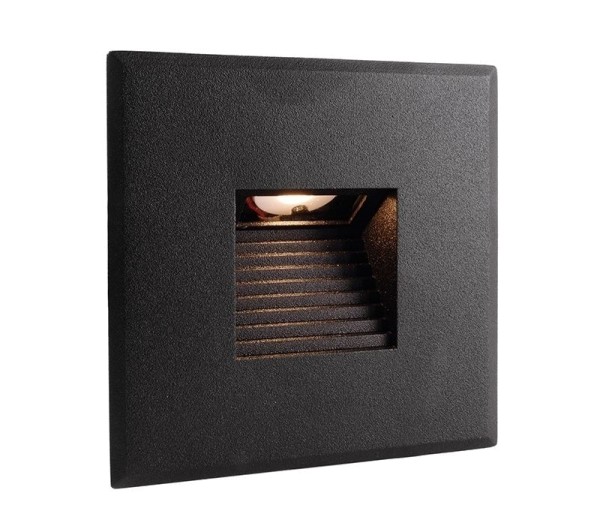 Deko-Light Zubehör, Abdeckung schwarz eckig für Light Base COB Indoor, Aluminium, Schwarz, 85x85mm