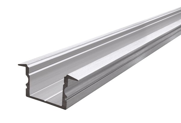 Reprofil Profil, T-Profil hoch ET-02-15, Aluminium, Silber gebürstet, 1000mm