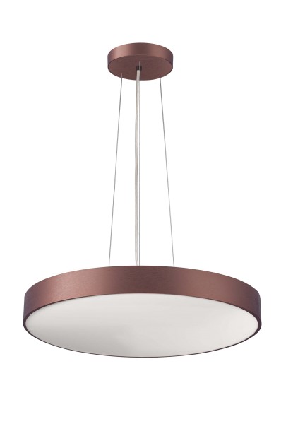 Deko-Light Pendelleuchte, Menkar 600 mm, 65 W, 3000/4000 K, Kaffee, Aluminium, Kaffee Gebürstet