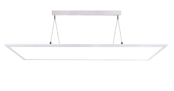 Deko-Light Pendelleuchte, LED Panel transparent, Aluminium, weiß, Warmweiß, 155°, 50W, 20-39V