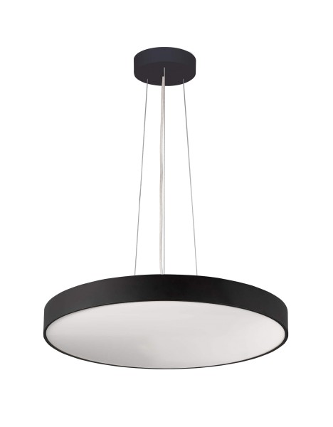 Deko-Light Pendelleuchte, Menkar 600 mm, 65 W, 3000/4000 K, Schwarz, Aluminium, 65W, 230V