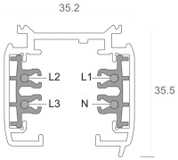 Vorschau: Deko-Light Schienensystem 3-Phasen 230V, D Line Aufbaustromschiene 2m, Aluminium, 230V, 3A, 2000mm Vorschau: Deko-Light Schienensystem 3-Phasen 230V, D Line Aufbaustromschiene 2m, Aluminium, 230V, 3A, 2000mm