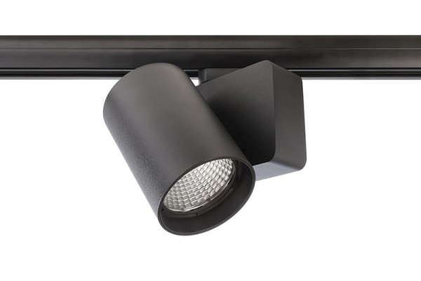 Deko-Light Schienensystem 3-Phasen 230V, Nihal, Aluminium Druckguss, schwarz, Warmweiß, 33°, 30W