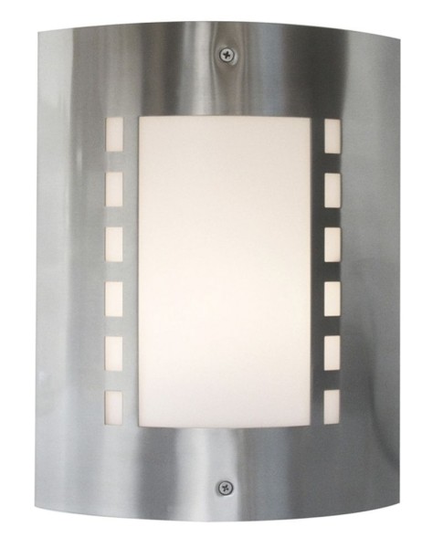 Deko-Light Wandaufbauleuchte, Wall I, Edelstahl, silberfarben, 40W, 230V, 230x92mm