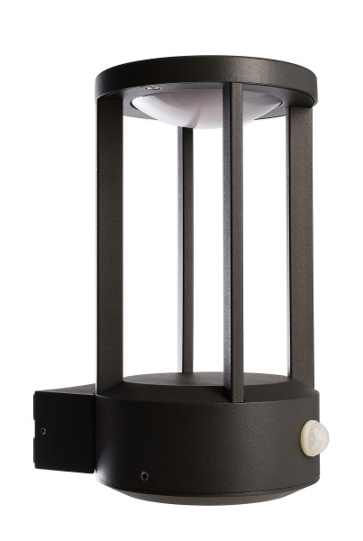 Deko-Light Wandaufbauleuchte, Albaldah Motion, Aluminium Druckguss, Grau, Warmweiß, 120°, 13W